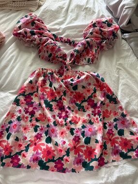 Floral mini dress